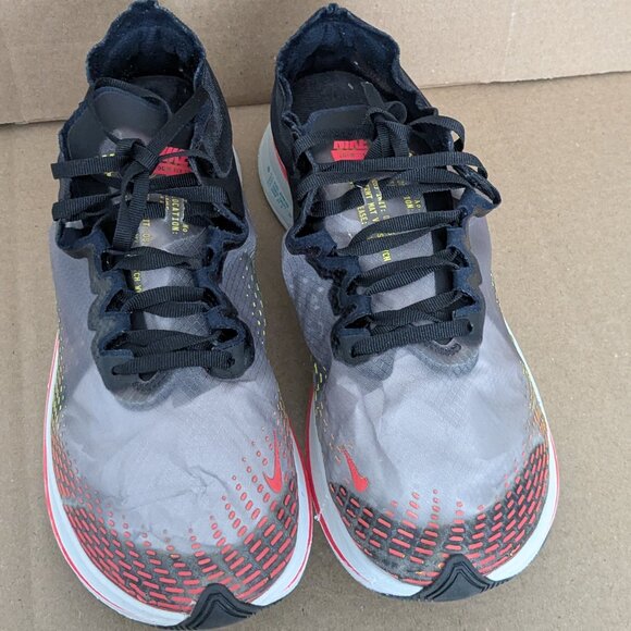 Nike Zoom Fly Sp Fast \'Black Red Orbit Green\' BV6105 001 Mens Size 9.5